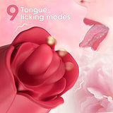 Rose Tongue Vibrator with Vibrating Egg